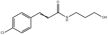 N-(3-Hydroxypropyl)-3-(4-chlorophenyl)propenamide Structure