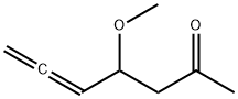 5,6-Heptadien-2-one, 4-methoxy- (9CI) 化学構造式