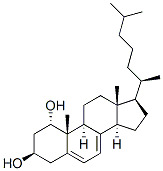 cholesta-5,7-diene-1 alpha,3 beta-diol Structure
