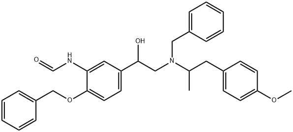 N,O-Dibenzylated formoterol Struktur
