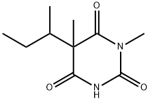 5-sec-Butyl-1,5-dimethylbarbituric acid Structure