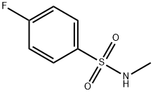 N-METHYL 4-FLUOROBENZENESULFONAMIDE, 433-14-7, 结构式