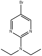 5-ブロモ-N,N-ジエチルピリミジン-2-アミン 化学構造式