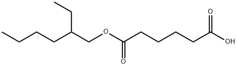 2-ethylhexyl hydrogen adipate Struktur