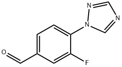 2-FLUORO-4-(1H-1,2,4-TRIAZOL-1-YL)BENZALDEHYDE Structure