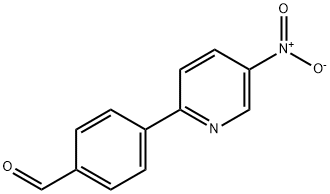 4-(5-NITRO-2-PYRIDINYL)BENZENECARBALDEHYDE Struktur