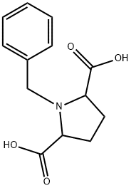 2,5-Pyrrolidinedicarboxylic acid, 1-(phenylMethyl)- Structure