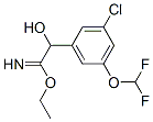 Benzeneethanimidic  acid,  3-chloro-5-(difluoromethoxy)--alpha--hydroxy-,  ethyl  ester  (9CI) Structure