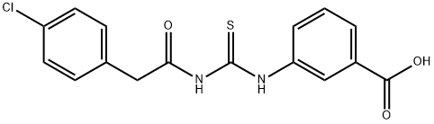 3-[[[[(4-CHLOROPHENYL)ACETYL]AMINO]THIOXOMETHYL]AMINO]-BENZOIC ACID|