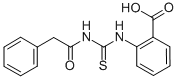 2-[[[(PHENYLACETYL)AMINO]THIOXOMETHYL]AMINO]-BENZOIC ACID Struktur