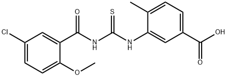 3-[[[(5-클로로-2-메톡시벤조일)아미노]티옥소메틸]아미노]-4-메틸-벤조산