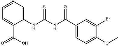 433970-69-5 2-[[[(3-BROMO-4-METHOXYBENZOYL)AMINO]THIOXOMETHYL]AMINO]-BENZOIC ACID