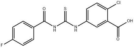 2-클로로-5-[[[(4-FLUOROBENZOYL)AMINO]THIOXOMETHYL]AMINO]-BENZOICACID