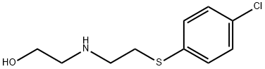 2-({2-[(4-クロロフェニル)チオ]エチル}アミノ)エタノール HYDROCHLORIDE 化学構造式