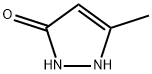 3-メチル-3-ピラゾリン-5-オン 化学構造式