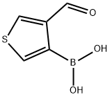 4-ホルミルチオフェン-3-ボロン酸 化学構造式