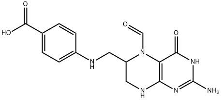 5-甲酰基-5,6,7,8 - 四氢蝶酸,4349-43-3,结构式