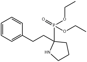 2-Diethoxyphosphoryl-2-phenethyl-pyrrolidine Struktur