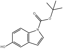 N-BOC-5-ヒドロキシインドール 化学構造式