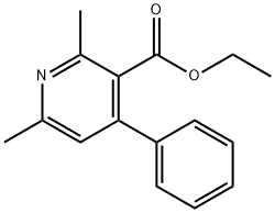 2,6-DIMETHYL-4-PHENYL-NICOTINIC ACID ETHYL ESTER,4350-44-1,结构式