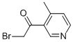 Ethanone, 2-bromo-1-(4-methyl-3-pyridinyl)- (9CI)|2-溴-1-(4-甲基吡啶-3-基)乙烷-1-酮