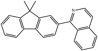1-(9,9-二甲基芴-2-基)异喹啉, 435277-99-9, 结构式