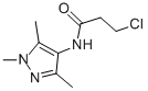 3-氯-N-(1,3,5-三甲基-1H-吡唑-4-基)丙酰胺,435341-85-8,结构式