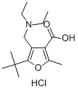 5-TERT-BUTYL-4-DIETHYLAMINOMETHYL-2-METHYL-FURAN-3-CARBOXYLIC ACID Struktur