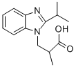 3-(2-ISOPROPYL-BENZOIMIDAZOL-1-YL)-2-METHYL-PROPIONIC ACID Struktur
