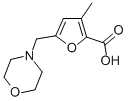 3-METHYL-5-MORPHOLIN-4-YLMETHYL-FURAN-2-CARBOXYLIC ACID 化学構造式