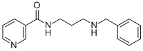 N-(3-BENZYLAMINO-PROPYL)-NICOTINAMIDE Struktur