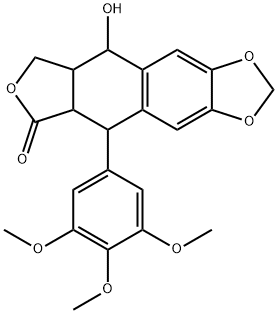 鬼臼毒素 结构式