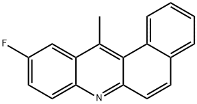 10-Fluoro-12-methylbenz[a]acridine 结构式