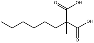 Hexylmethylmalonic acid Structure