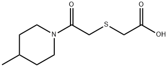 [2-(4-METHYL-PIPERIDIN-1-YL)-2-OXO-ETHYLSULFANYL]-ACETIC ACID|[2-(4-甲基-哌啶-1-基)-2-氧-乙磺酰基]-乙酸