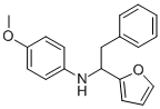 (1-FURAN-2-YL-2-PHENYL-ETHYL)-(4-METHOXY-PHENYL)-AMINE,436087-20-6,结构式