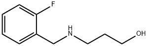 3-(2-FLUORO-BENZYLAMINO)-PROPAN-1-OL 化学構造式