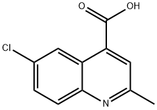 6-CHLORO-2-METHYL-QUINOLINE-4-CARBOXYLIC ACID Struktur