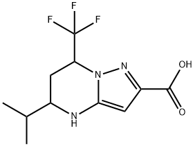 5-ISOPROPYL-7-TRIFLUOROMETHYL-4,5,6,7-TETRAHYDRO-PYRAZOLO[1,5-A]PYRIMIDINE-2-CARBOXYLIC ACID