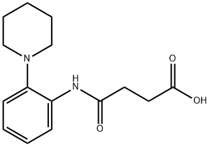 4-氧代-4-((2-(哌啶-1-基)苯基)氨基)丁酸, 436088-44-7, 结构式