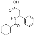 3-(CYCLOHEXANECARBONYL-AMINO)-3-PHENYL-PROPIONIC ACID 化学構造式