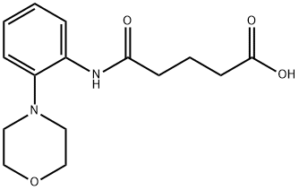 5-((2-吗啉苯基)氨基)-5-氧代戊酸, 436088-59-4, 结构式