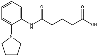 4-(2-PYRROLIDIN-1-YL-PHENYLCARBAMOYL)-BUTYRIC ACID Structure