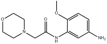 N-(5-AMINO-2-METHOXY-PHENYL)-2-MORPHOLIN-4-YL-ACETAMIDE 结构式