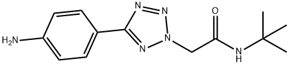 2-[5-(4-AMINO-PHENYL)-TETRAZOL-2-YL]-N-TERT-BUTYL-ACETAMIDE Structure