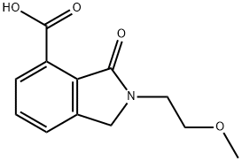 2-(2-METHOXYETHYL)-3-OXO-4-ISOINDOLINECARBOXYLIC ACID, 436093-44-6, 结构式