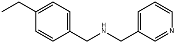 (4-乙基苯基)甲基](吡啶-3-基甲基)胺, 436096-79-6, 结构式