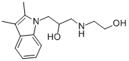 1-(2,3-DIMETHYL-INDOL-1-YL)-3-(2-HYDROXY-ETHYLAMINO)-PROPAN-2-OL Structure