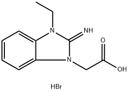 (3-乙基-2-亚氨基-2,3-二氢-苯丙咪唑-1-)-乙酸, 436099-71-7, 结构式