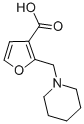 2-PIPERIDIN-1-YLMETHYL-FURAN-3-CARBOXYLIC ACID,436099-78-4,结构式